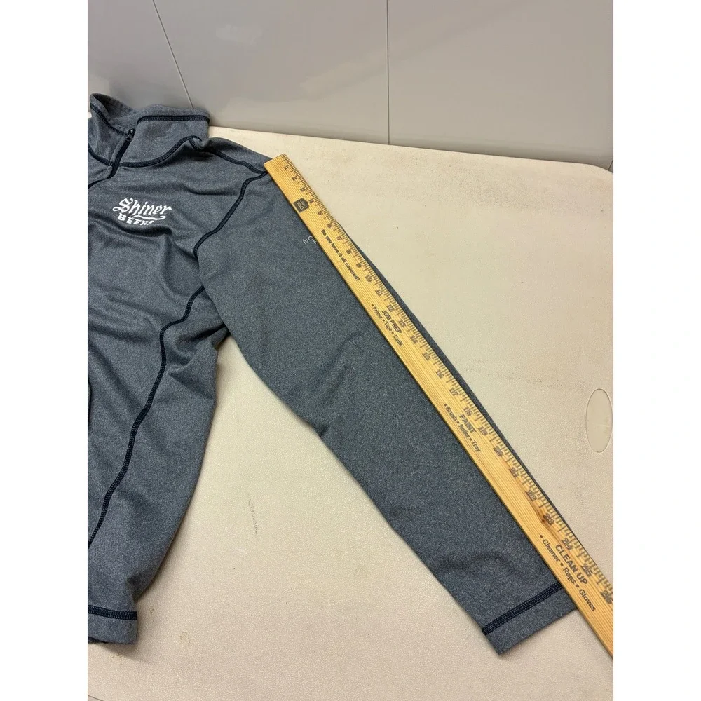 The North Face Shiner Beers Gray Quarter Zip Pullover Mens Large Heathered